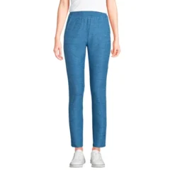 Lands' End Women's Active High Rise Soft Performance Refined Tapered Ankle Pants
