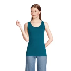 Lands' End Women's Tall Cotton Tank Top -Clothing store GUEST ee6f0a33 b902 4e6e 9f31 cd4a95db6bdc