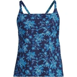 Lands' End Women's Chlorine Resistant Square Neck X-Back Tankini Swimsuit Top -Clothing store GUEST eec147af da46 448a bb57 59779b118fb1