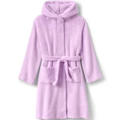 Lands' End Kids Hooded Fleece Solid Robe -Clothing store GUEST ef3527f3 c62e 4571 96a2 aa325fccd2db