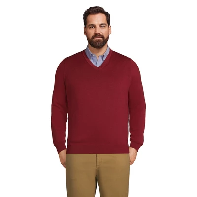 Lands' End Men's Classic Fit Fine Gauge Supima Cotton V-neck Sweater 15 Lands' End Men's Classic Fit Fine Gauge Supima Cotton V-neck Sweater - Image 15