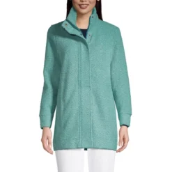 Lands' End Women's Boucle Fleece Coat -Clothing store GUEST eff11f82 bcd6 4c23 8f55 635fa345db25