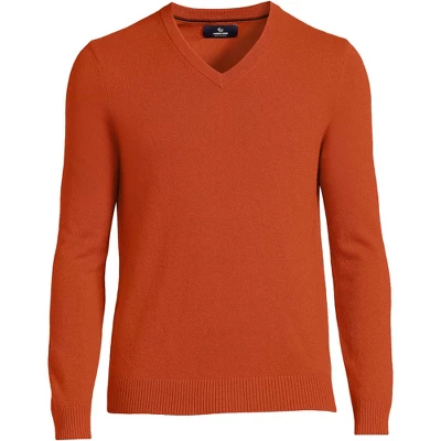 Lands' End Men's Fine Gauge Cashmere V-neck Sweater 14 Lands' End Men's Fine Gauge Cashmere V-neck Sweater - Image 14