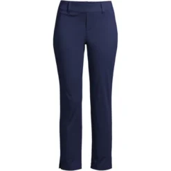 Lands' End Women's Lands' End Flex Mid Rise Pull On Crop Pants -Clothing store GUEST f00766aa e410 4489 8b66 71f579772ed3