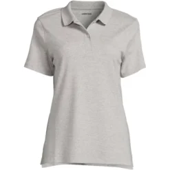 Lands' End School Uniform Women's Short Sleeve Feminine Fit Interlock Polo Shirt -Clothing store GUEST f091583a 6f4a 4def 847e 606a1fb2d4b9