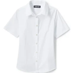Lands' End School Uniform Girls No Gape Short Sleeve Stretch Shirt -Clothing store GUEST f0ff7896 b368 4416 81aa 3df47ebb2f3b