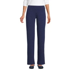 Lands' End Women's Tall Starfish Mid Rise Straight Leg Elastic Waist Pull On Pants -Clothing store GUEST f1285c55 690c 4f33 a398 00f8ee5f2c85