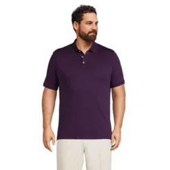 Lands' End Men's Short Sleeve Super Soft Supima Polo Shirt -Clothing store GUEST f15362d7 6222 4293 bbfa fe984075ead5