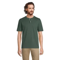 Lands' End Men's Short Sleeve Super-T Henley -Clothing store GUEST f1e828db 8c88 4f5f 89c7 44e484c86116
