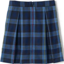 Lands' End Women's Plaid Pleated Skort Top Of Knee