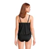 Lands' End Women's Blouson Tummy Hiding Tankini Top Swimsuit Adjustable Straps