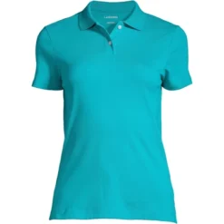 Lands' End School Uniform Women's Short Sleeve Feminine Fit Interlock Polo Shirt -Clothing store GUEST f378a707 1e8b 499d 991c 8a07aafa2212