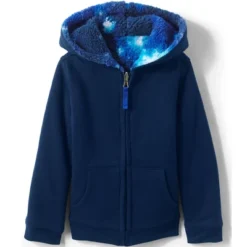 Lands' End Kids High Pile Lined Zip Hoodie -Clothing store GUEST f538e4aa 1222 46a9 b86f 655fd3200b00