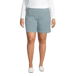 Lands' End Women's Starfish Mid Rise 7" Pull On Shorts -Clothing store GUEST f6fc6e24 7541 4e48 af3a 09403f944160
