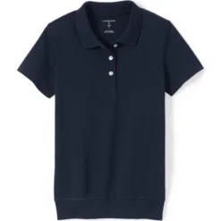 Lands' End School Uniform Big Kids Short Sleeve Banded Bottom Polo Shirt -Clothing store GUEST f839c83a 3adf 4314 8e2d add1a4e53579 1