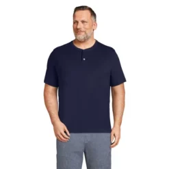 Lands' End Men's Short Sleeve Super-T Henley -Clothing store GUEST f86273dc 6bf4 4203 8339 0862a8ec30d1