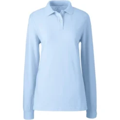 School Uniform Young Women's Long Sleeve Mesh Polo Shirt -Clothing store GUEST f896671b a04a 4f71 bb18 01f6588e9029