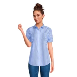 Lands' End Lands' End Women's Short Sleeve No Iron Shirt -Clothing store GUEST f89d8533 b630 4962 a113 e11512032886