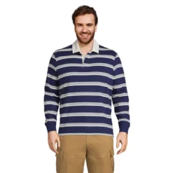 Lands' End Men's Long Sleeve Solid Rugby -Clothing store GUEST f8afd7ab b22c 42fb 9e67 9b3fbb945797