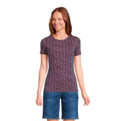 Lands' End Women's Tall All Cotton Short Sleeve Crewneck T-shirt 21 Lands' End Women's Tall All Cotton Short Sleeve Crewneck T-shirt -Clothing store GUEST fa8b2d6d 4509 4545 bcb2 0d83cd9c7c7d