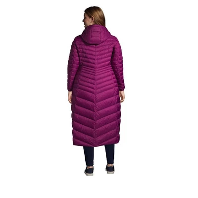 Lands' End Women's Plus Size Wanderweight Ultralight Packable Maxi Down Coat 1 Lands' End Women's Plus Size Wanderweight Ultralight Packable Maxi Down Coat