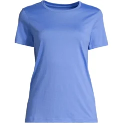 Lands' End Women's Relaxed Supima Cotton Short Sleeve Crewneck T-Shirt -Clothing store GUEST fc294a2a 1a1c 4a09 8ee6 8789094cf793