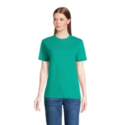 Lands' End Women's Short Sleeve Super T Crew Neck T-shirt -Clothing store GUEST fce67678 818f 4866 be9d dd8e48250360
