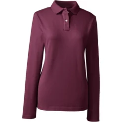 Lands' End School Uniform Women's Long Sleeve Feminine Fit Mesh Polo Shirt -Clothing store GUEST fd5fc417 70c0 422a aa4d 959eaf0c7968