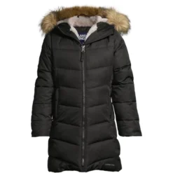 Lands' End Girls Winter Fleece Lined Down Alternative ThermoPlume Coat -Clothing store GUEST fd886300 505d 4ec9 84ae e392ada66e6a